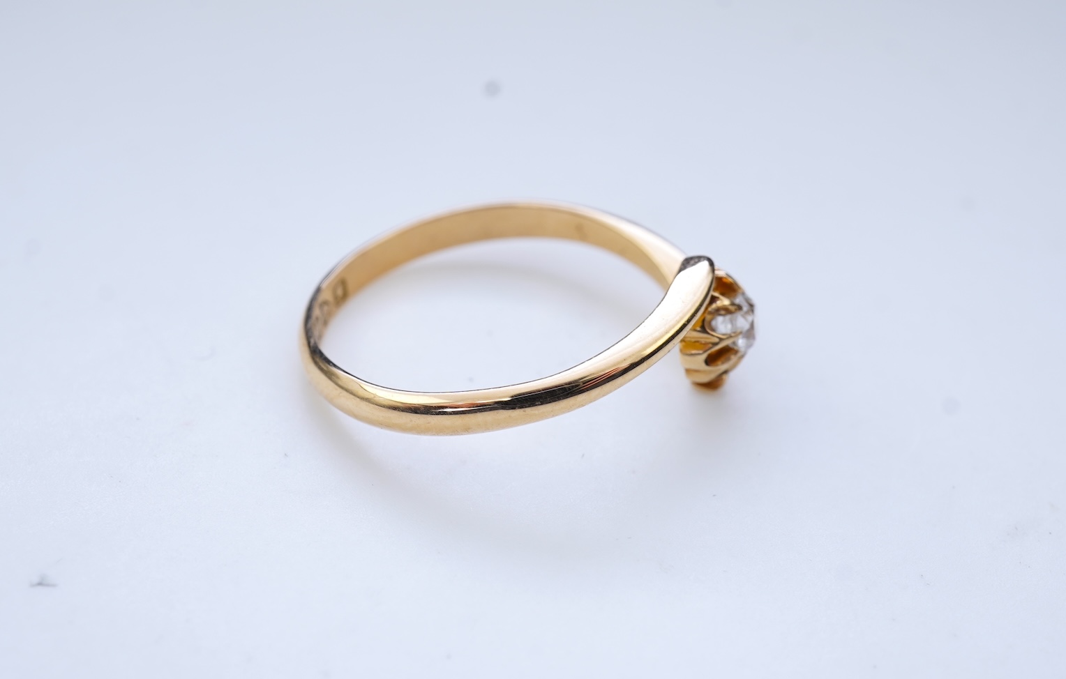 A diamond ring, circa 1906